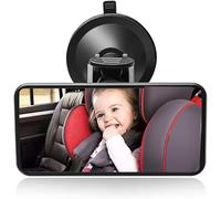 Miroirs auto bébés, Miroir de Voiture pour Bébé Rétroviseur de Surveillance Bébé Vue Arrière Miroir Auto Miroir Intérieur de Surveillance pour Siège Arrière Large Vue 360° Réglable Rotation