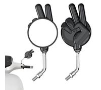 Miroirs de moto pour guidon, 2 pièces Motorbike arrière Miroir View | Lentilles gauche et droite Haute définition des ciseaux gesture conception accessoires d'équitation pour scooter dirt moto vélo ex