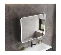 Miroirs de Salle de Bains, Grande capacité de Stockage, Smart Touch, Conception Anti-buée, adaptée à Plusieurs scénarios(Grey,70cm/27.5in)