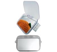 Miroirs de téléphone, lot de 2 miroirs de maquillage avec clip de téléphone - Réflecteur de selfie avec couverture, Miroirs de téléphone portable, Miroirs de selfie avec clip de caméra arrière de t