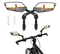 Miroirs De Vélo HD, 2 Pièces Rétroviseur Universel pour Guidon, Sécurité pour VTT, Scooter, Trottinette Électrique (Gauche + Droite)