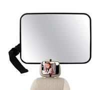 Miroirs de voiture - Lunettes de vue pour siège de voiture, miroir de voiture avec lumière, miroir acrylique incassable, rétroviseurs extra larges et incassables pour siège arrière pour véhicules