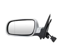 Miroirs ExtéRieurs Rétroviseur Extérieur Gris Argenté Chauffant Rabattable Manuellement Fixation 5 Broches Pour VW Pour Golf Pour MK4 (1997-2007) RéTroviseur Manuel(1pc left)