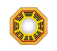 Miroirs Feng Shui Chinois Cadre de Porte Miroir Chinois gossipos Convexe Maison Feng Shui Peach Wool Peut Apporter Bonne Chance et Richesse