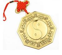 Miroirs Feng Shui Chinois Gossip Huit Miroir Traditionnel Feng Shui Bois de pêche Concave Lucky Fortune Home Ornement Voiture Décoration