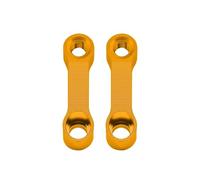 Miroirs Guidon Moto M10 Moto Rétroviseurs Extension Riser Adaptateur Miroir Extender Adaptateurs Base Vis Support Rétroviseurs Latéraux(Gold M10-Clockwise)