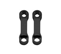 Miroirs Guidon Moto M10 Moto Rétroviseurs Extension Riser Adaptateur Miroir Extender Adaptateurs Base Vis Support Rétroviseurs Latéraux(Black M10-Clockwise)