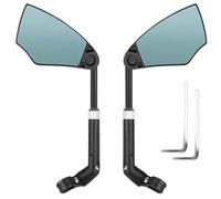 Miroirs Guidon Rétroviseur de vélo antireflet pour guidon, large plage pour vision arrière, réfléchissant, accessoires pour scooter, 1/2 pièces