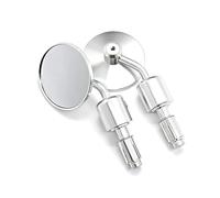 Miroirs Guidon Rétroviseurs arrière ronds pour moto accessoires pour guidon paire de 2 rétroviseurs pour
