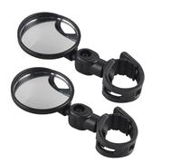 Miroirs Guidon Rétroviseurs auxiliaires de vélo, réglables, rotatifs, convexes pour grand angle, montage sur guidon pour cyclisme pour 2 pièces/ensemble