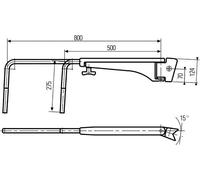 Miroirs HELLA (8HG 501 257-042) Support, Miroir Extérieur Réglable OEM