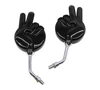 Miroirs latéraux pour moto - Ensemble de recul du guidon drôle réglable, accessoire de vélo de vision claire rotatif, sécurité de conduite en plein air | Miroirs de style geste décoratif pour le trans