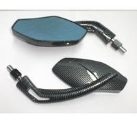 Miroirs Moto Retroviseurs Lot 2Pc. Gauche Droite Universel carbone DX+SX