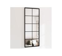 vidaXL Miroirs muraux 3189034 2 pièces 100x40 cm métal Noir