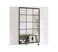 Miroirs muraux 3 pcs noir 100x60 cm métal 3189036