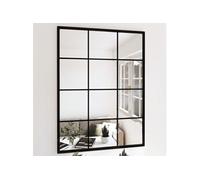 Wandspiegels 3 st 80x60 cm metaal zwart3189033