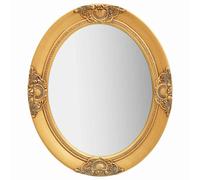 vidaXL Miroir mural style baroque 50x70 cm Blanc 320352 Blanc G