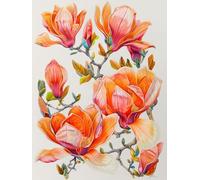 MIRONS 5D Peinture Diamant, fleurs Diamond Painting Broderie Diamant Point de Croix Diamond Painting Mosaïque Strass 40x50cm