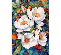 MIRONS Diamond painting, fleurs 5D broderie diamant peinture numero diamant kit complet pour la décoration murale de la maison 40x50cm