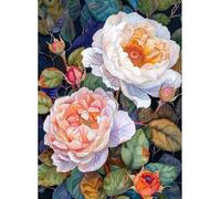 MIRONS Diamond Painting Kits Complet, fleurs Peinture Diamant 5d Broderie, Painting Strass pour Home Wall Decor 40x50cm