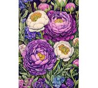 MIRONS Diamond Painting Kits Complet, fleurs Peinture Diamant 5d Broderie, Painting Strass pour Home Wall Decor 40x50cm