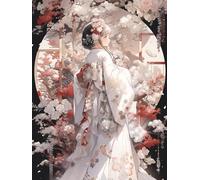 MIRONS Kit de Démarrage de Broderie, Belle Fille Kimono,C,30 * 40cm DIY 11CT Point de Croix Broderie Starter kit,Embroidery Starter Kit pour Adultes Débutant