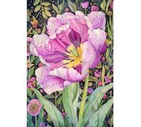 MIRONS Peinture Diamant, fleurs Broderie Diamant Kit Complet,Diamond Painting Kits 40x50cm