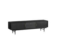 MIROOOO Meuble TV en bois massif de 180 cm, meuble de rangement nordique pour salon, hub multimédia rétro minimaliste, meuble de rangement adapté pour les hôtels, centres de divertissement, meuble de