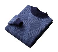 MIROOOO Pulls pour Hommes Pull d'affaires décontracté à Demi-col roulé for Hommes, épais, 100 Tapis en Laine, Automne et Hiver, Pull Base Chaude, Petit Haut Manches Longues Décontractées