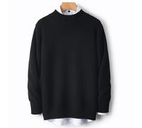 MIROOOO Pulls pour Hommes Pull en Laine à Demi-col roulé for Homme, épais, décontracté, Ample, intérieur Cachemire, Base tricotée, Automne et Hiver Manches Longues Décontractées