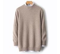 MIROOOO Pulls pour Hommes Pull en Laine à Demi-col roulé for Homme, épais, décontracté, Ample, intérieur Cachemire, Base tricotée, Automne et Hiver Manches Longues Décontractées