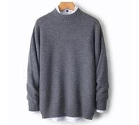 MIROOOO Pulls pour Hommes Pull en Laine à Demi-col roulé for Homme, épais, décontracté, Ample, intérieur Cachemire, Base tricotée, Automne et Hiver Manches Longues Décontractées