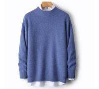 MIROOOO Pulls pour Hommes Pull en Laine à Demi-col roulé for Homme, épais, décontracté, Ample, intérieur Cachemire, Base tricotée, Automne et Hiver Manches Longues Décontractées
