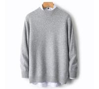 MIROOOO Pulls pour Hommes Pull en Laine à Demi-col roulé for Homme, épais, décontracté, Ample, intérieur Cachemire, Base tricotée, Automne et Hiver Manches Longues Décontractées