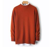 MIROOOO Pulls pour Hommes Pull en Laine à Demi-col roulé for Homme, épais, décontracté, Ample, intérieur Cachemire, Base tricotée, Automne et Hiver Manches Longues Décontractées