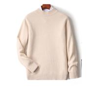 MIROOOO Pulls pour Hommes Pull en Laine à Demi-col roulé for Homme, épais, décontracté, Ample, intérieur Cachemire, Base tricotée, Automne et Hiver Manches Longues Décontractées