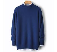 MIROOOO Pulls pour Hommes Pull en Laine à Demi-col roulé for Homme, épais, décontracté, Ample, intérieur Cachemire, Base tricotée, Automne et Hiver Manches Longues Décontractées