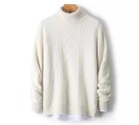 MIROOOO Pulls pour Hommes Pull en Laine décontracté for Hommes, Pull à Base Chaude Assorti avec Tout, tricoté la Mode, col roulé, épais Manches Longues Décontractées