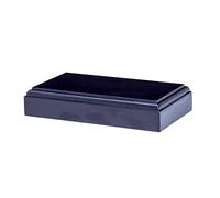 MIROOOO Statue de base pour bonsaï - Support rectangulaire en pierre étrange - Statue de Bouddha - Sculpture artisanale - Décoration pour la maison et le bureau - Base en bois - Socle pour bonsaï (40