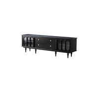 MIROOOO Support de Meuble TV 200cm Centre de Loisirs Bois Massif Rétro, Table d'Appoint pour Salon, Meuble de Rangement pour Hôtels & Résidences Meuble de Télévision pour Centre de Divertissement