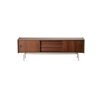 MIROOOO Support de Meuble TV Meuble TV Rétro Nordique en Bois Massif, Meuble De Rangement Au Sol for Salon Meuble de Télévision pour Centre de Divertissement(B:210CM*45CM*39CM)