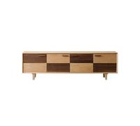 MIROOOO Support de Meuble TV Meuble TV Simple en Noyer Noir for Salon, Chambre À Coucher, Meuble De Rangement en Bois Massif Meuble de Télévision pour Centre de Divertissement