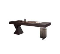 MIROOOO Table D'appoint de Bureau D'ordinateur Bureau en Bois Massif Acrylique, Bureau de Patron à Domicile, Dossier canapé, Long