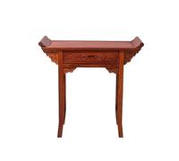 MIROOOO Table D'autel de Méditation Autel de Bouddha en Palissandre, Table d'entrée avec tiroir, étui à encens, Table d'hommage Chinois, Taille : 34 Pouces Table de Thé Petite Table