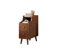 MIROOOO Table de Chevet Table de Chevet en Bois Massif, Mini Table Moderne, étagère étroite, Basse d'intérieur Tables D'appoint