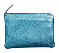 MIROR CUIR Pochette 23x16 cm Miror Turquoise