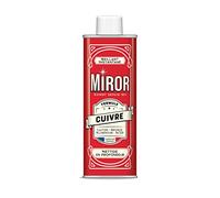 Miror Cuivre - Nettoyant Métaux - Laiton, Bronze, Aluminium, Acier et Zinc - Nettoie & Fait Briller - Anti-oxydant - Fabriqué En France - Flacon 250mL