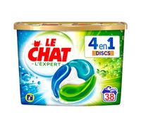 Miror Le Chat Discs L'Expert - Lessive en Capsules - 38 Lavages (38 doses)