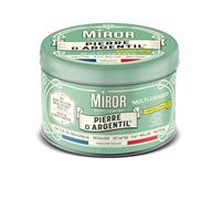 Miror Pierre d'Argentil Multi-Usages | Nettoie en profondeur, Dégraisse, Détartre, Fait briller et Protège | Cuisine, Salle de bain, Surfaces délicates*, Métaux | Fabriqué en France | 300g