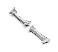 MiRowy 2 Pièces Adaptateur Connecteur de Bracelet de Montre en Acier Inoxydable pour Google Pixel Watch, 20 mm Montre Métal Remplaçable Connecteurs de Bracelet pour Google Pixel Watch - Argent